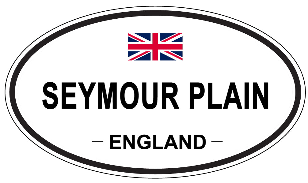 SEYMOUR PLAIN, ENGLAND - Oval Sticker