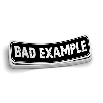 Bad Example Sticker