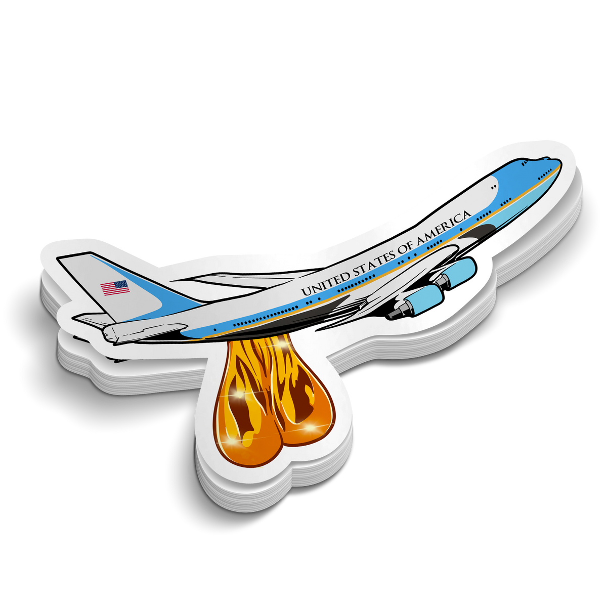 Air Force One - Funny Tumbler Stickers