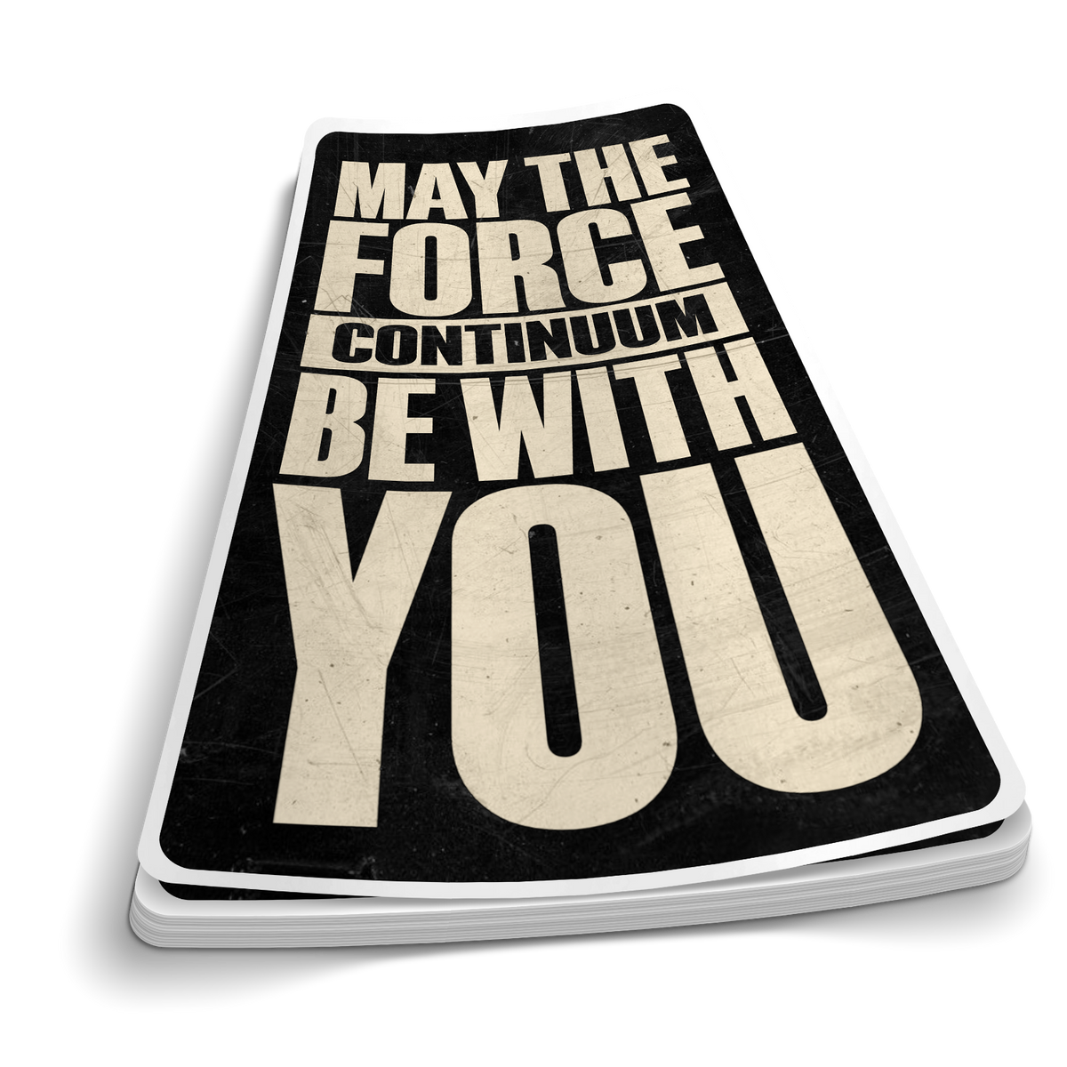 May The Force | Funny Police Stickers