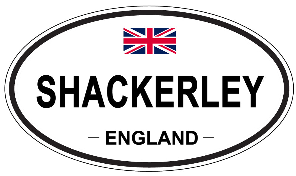 SHACKERLEY, ENGLAND - Oval Sticker