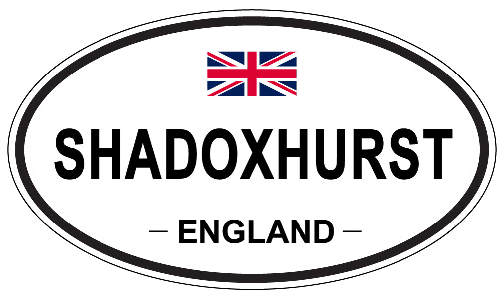 SHADOXHURST, ENGLAND - Oval Sticker
