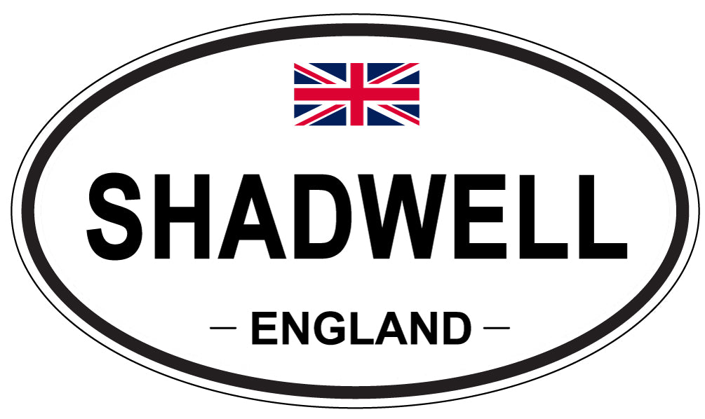 SHADWELL, ENGLAND - Oval Sticker