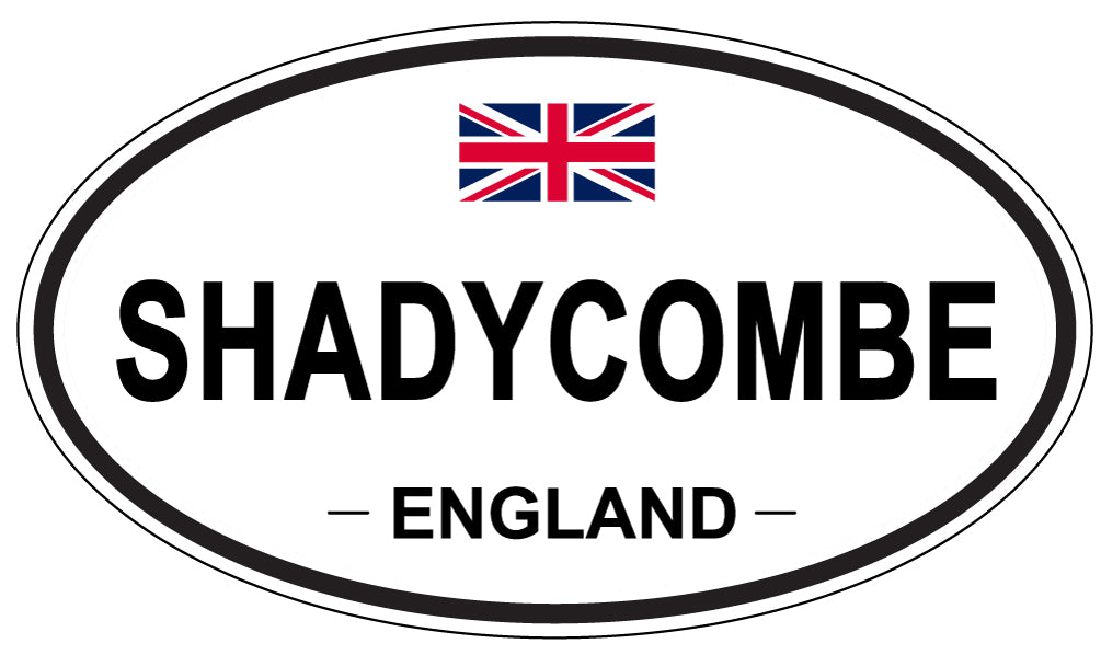 SHADYCOMBE, ENGLAND - Oval Sticker