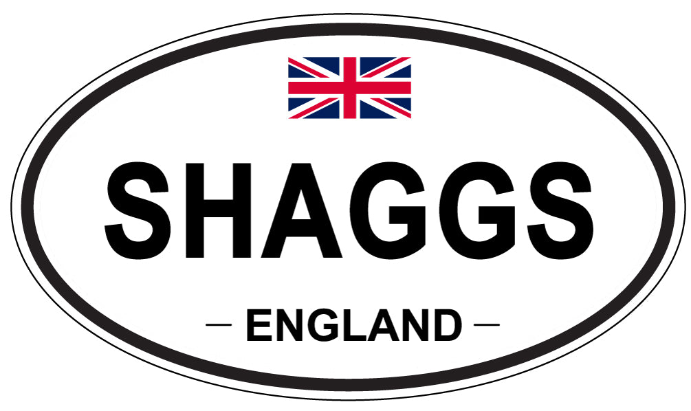 SHAGGS, ENGLAND - Oval Sticker