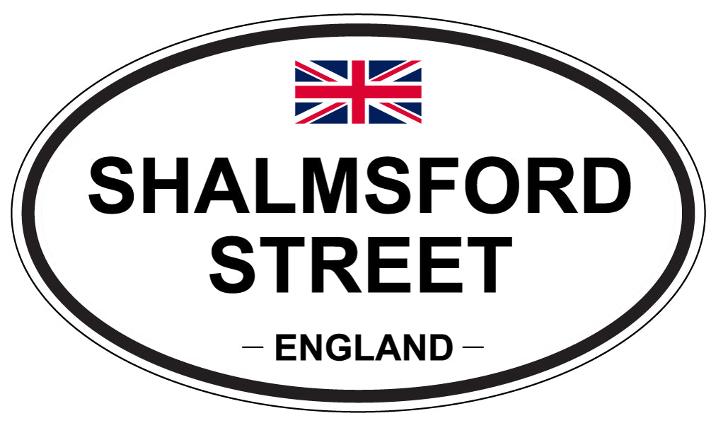 SHALMSFORD STREET, ENGLAND - Oval Sticker