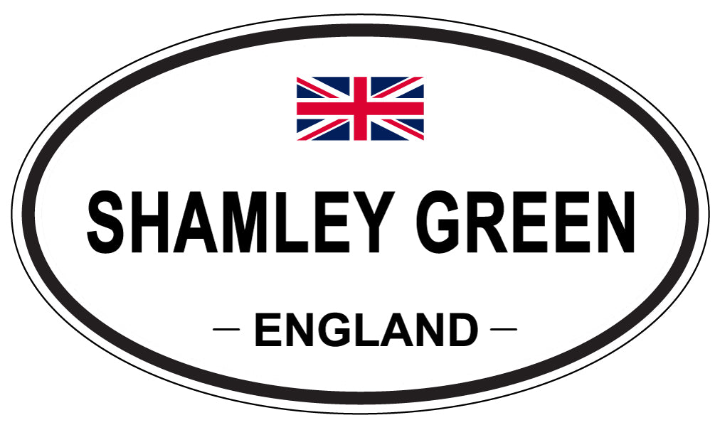 SHAMLEY GREEN, ENGLAND - Oval Sticker