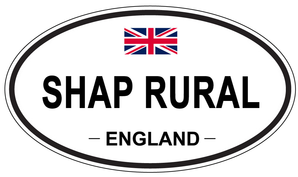 SHAP RURAL, ENGLAND - Oval Sticker