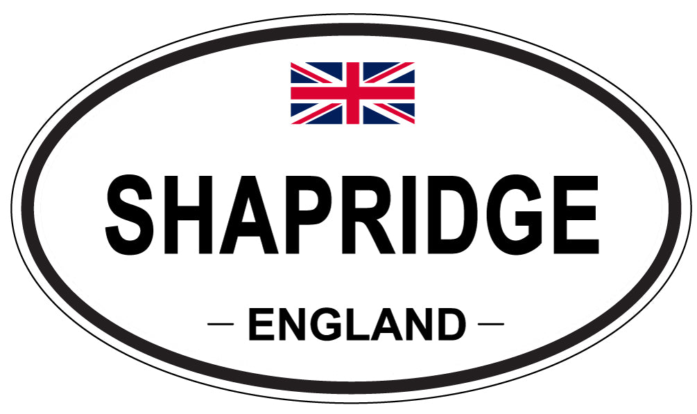 SHAPRIDGE, ENGLAND - Oval Sticker