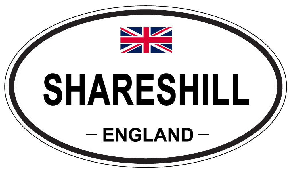 SHARESHILL, ENGLAND - Oval Sticker