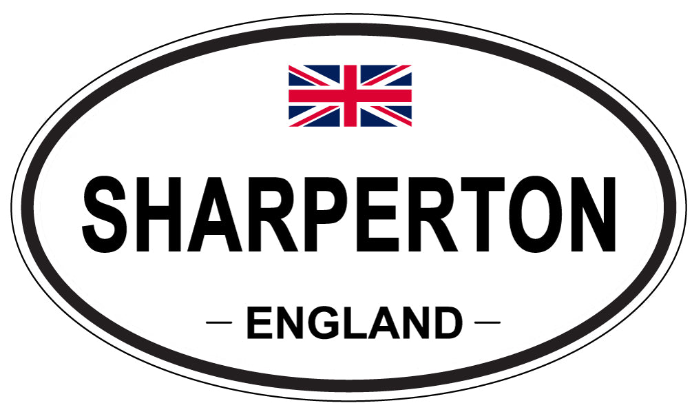 SHARPERTON, ENGLAND - Oval Sticker