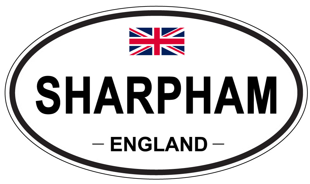 SHARPHAM, ENGLAND - Oval Sticker