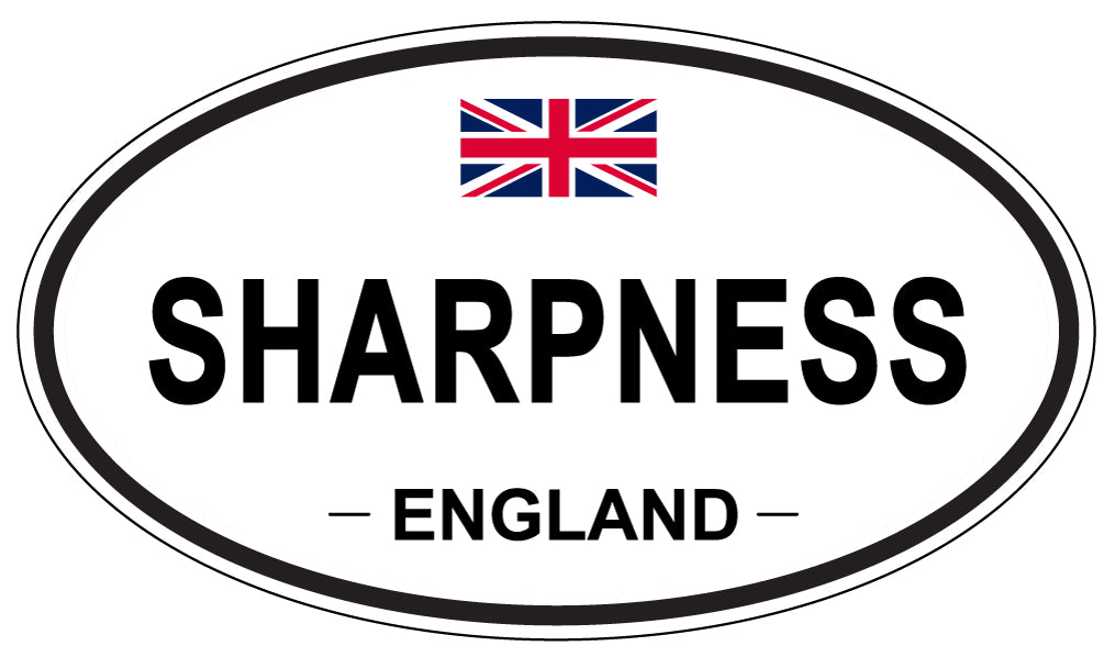 SHARPNESS, ENGLAND - Oval Sticker