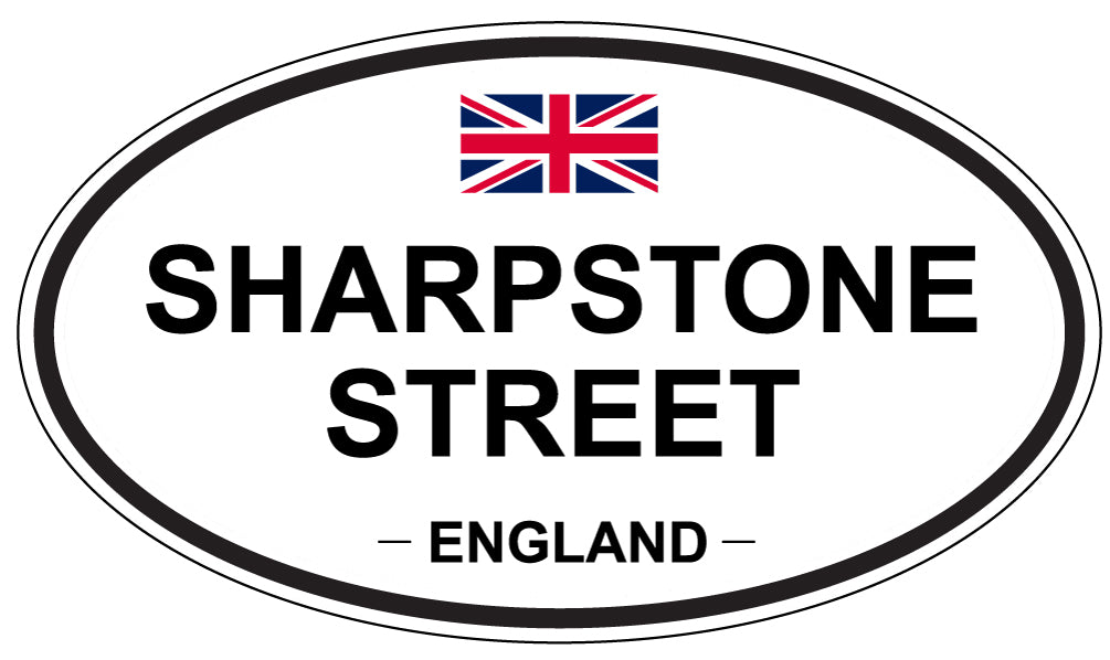 SHARPSTONE STREET, England - Oval Magnet