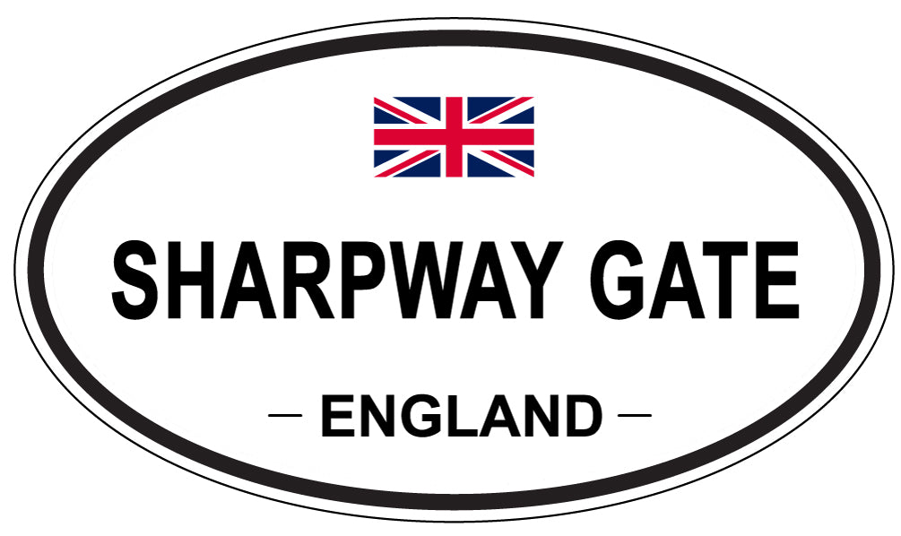 SHARPWAY GATE, England - Oval Magnet