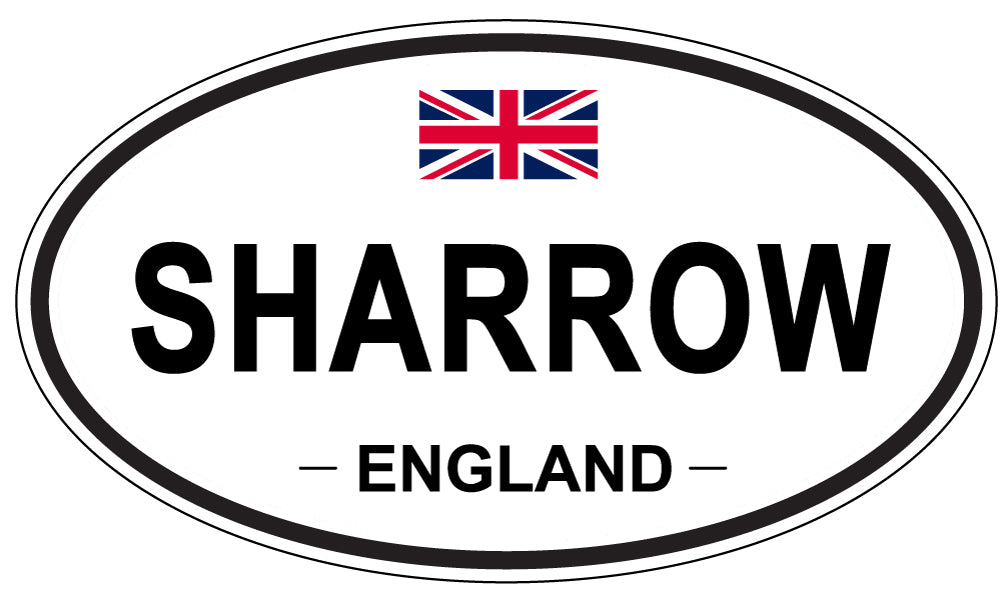 SHARROW, England - Oval Magnet