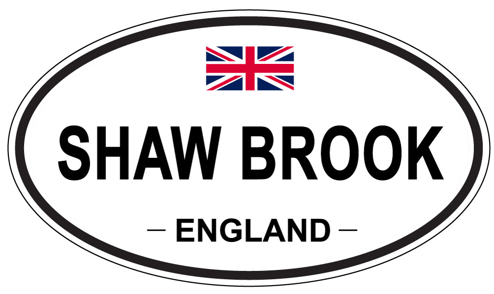 SHAW BROOK, ENGLAND - Oval Sticker