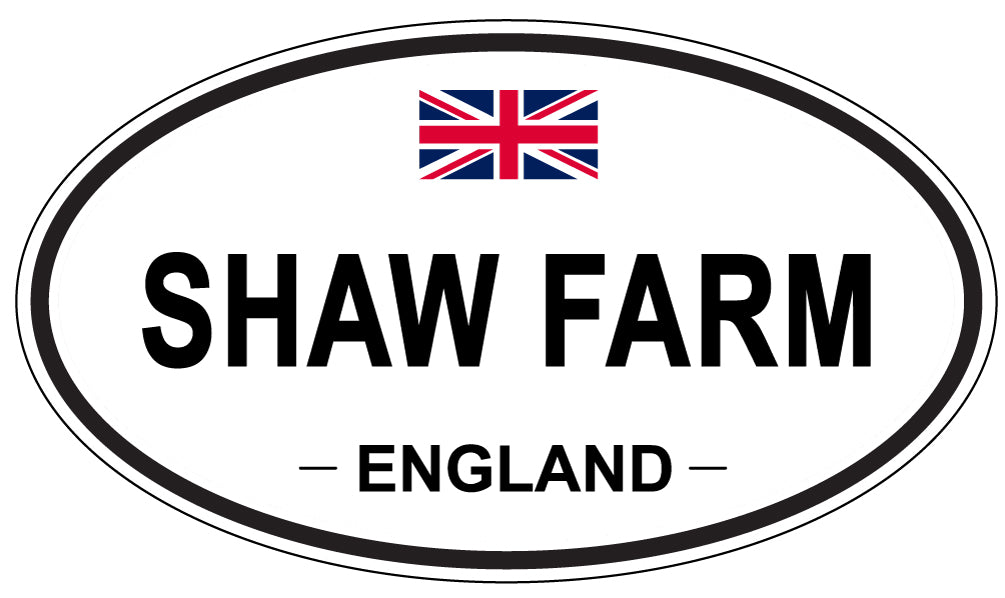 SHAW FARM, ENGLAND - Oval Sticker