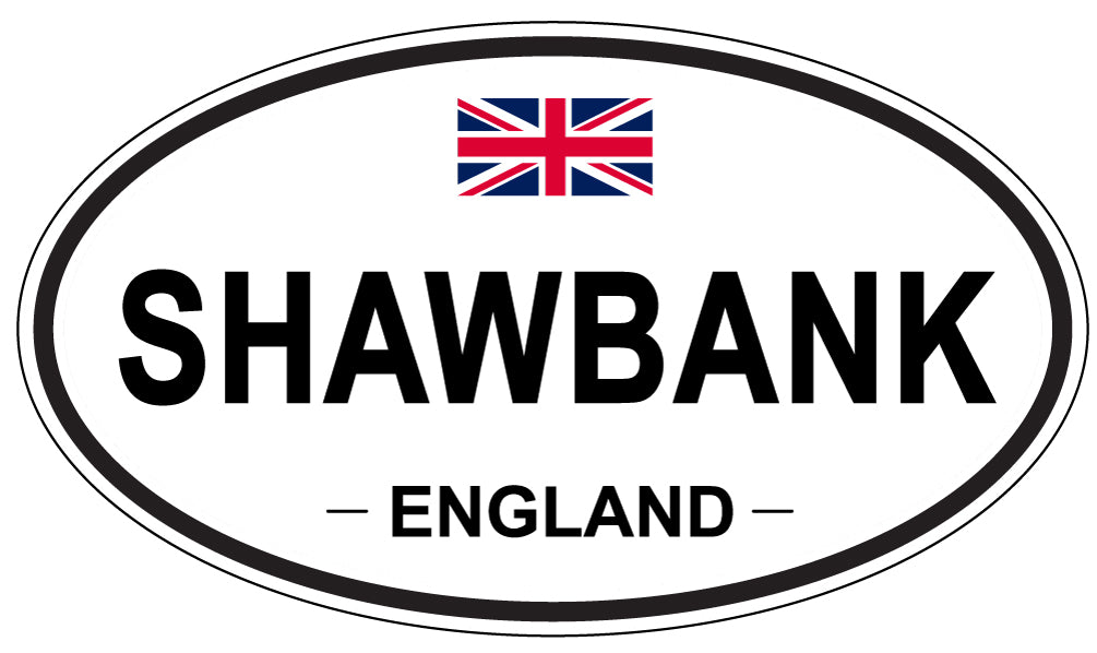 SHAWBANK, ENGLAND - Oval Sticker