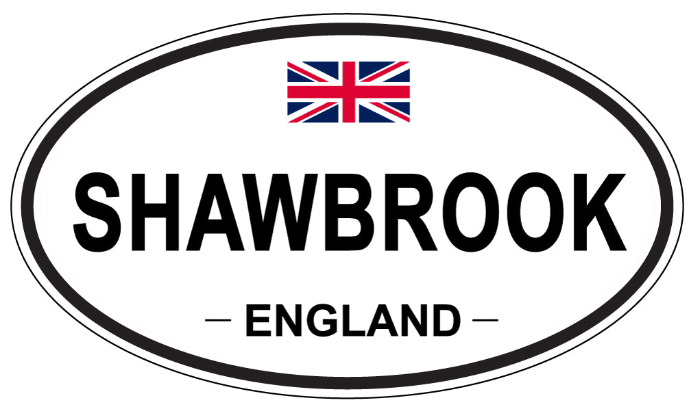 SHAWBROOK, ENGLAND - Oval Sticker