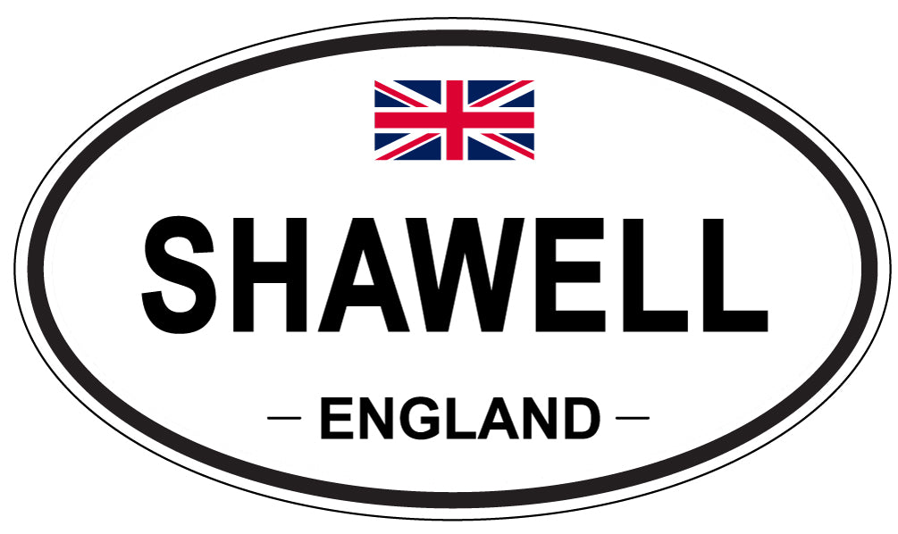 SHAWELL, ENGLAND - Oval Sticker