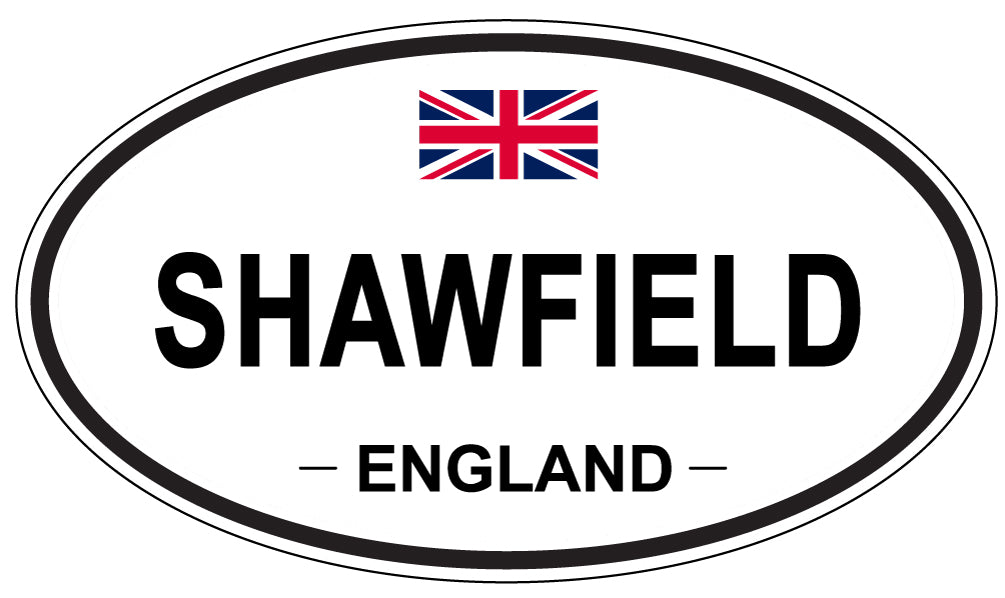 SHAWFIELD, ENGLAND - Oval Sticker
