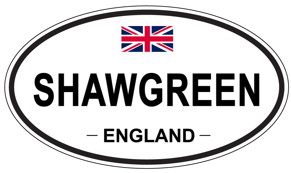 SHAWGREEN, ENGLAND - Oval Sticker