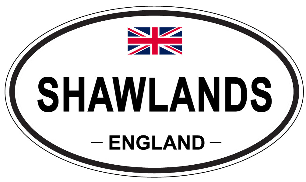 SHAWLANDS, ENGLAND - Oval Sticker