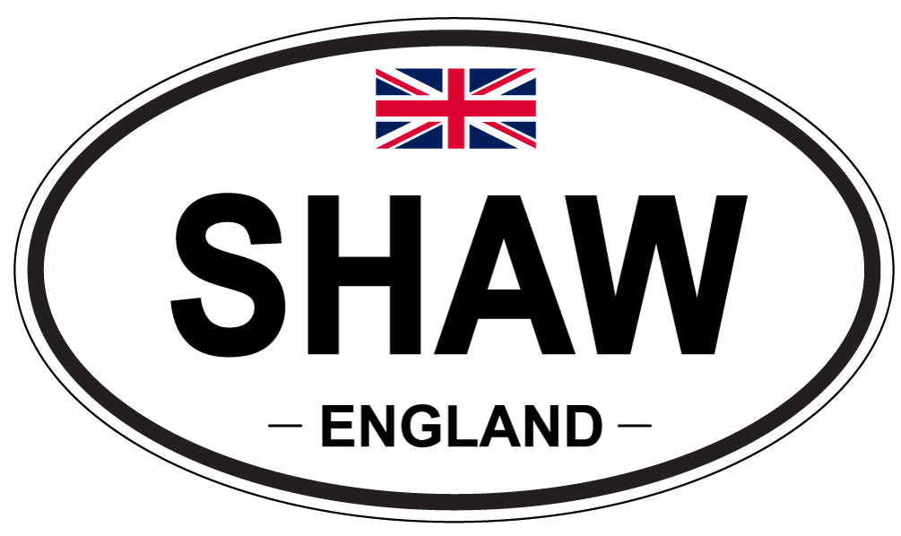 SHAW, England - Oval Magnet