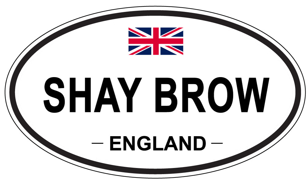 SHAY BROW, ENGLAND - Oval Sticker