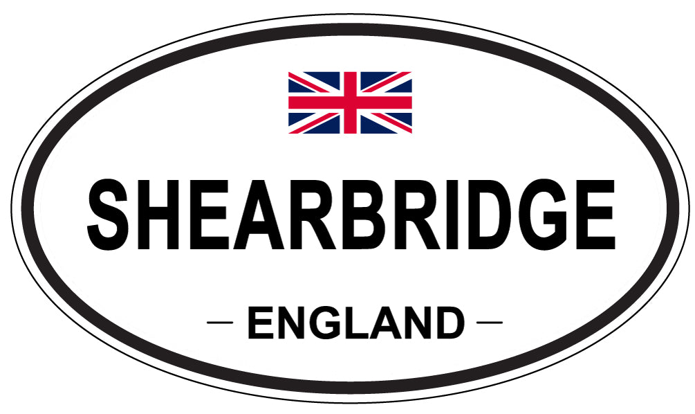 SHEARBRIDGE, ENGLAND - Oval Sticker