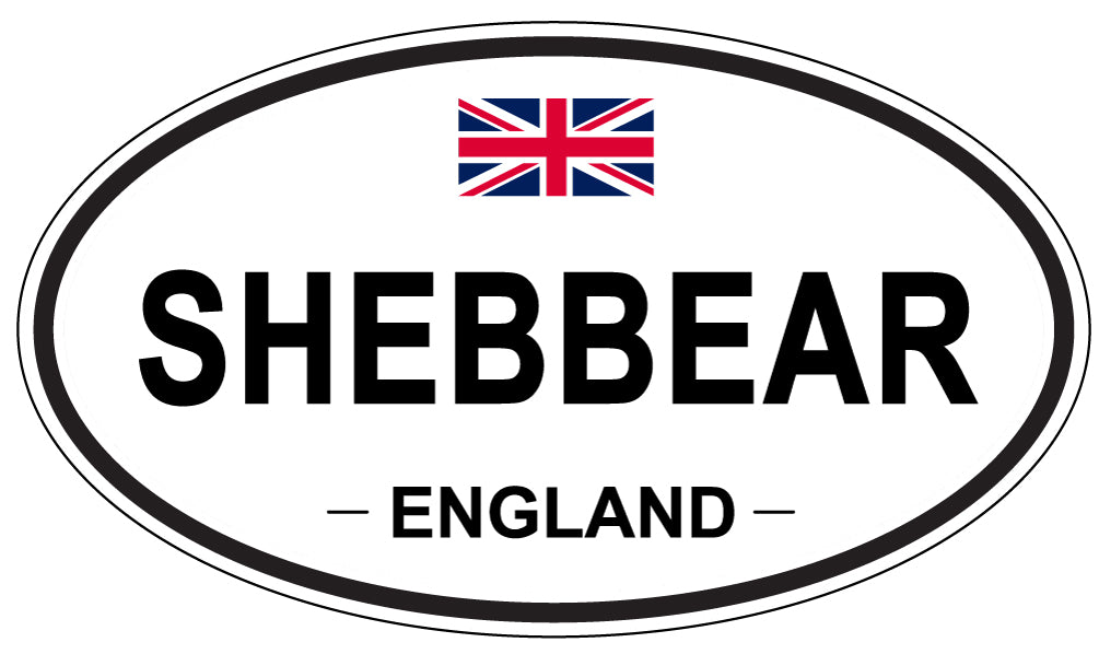 SHEBBEAR, England - Oval Magnet