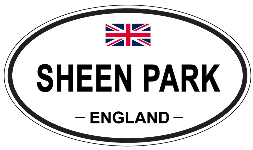 SHEEN PARK, ENGLAND - Oval Sticker