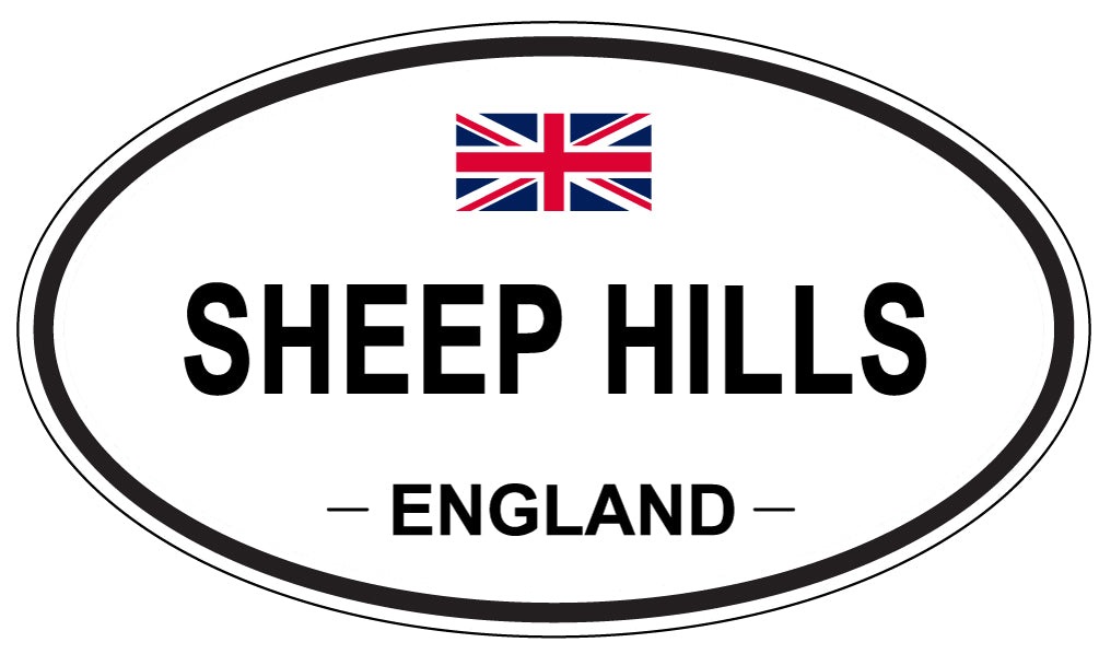 SHEEP HILLS, England - Oval Magnet