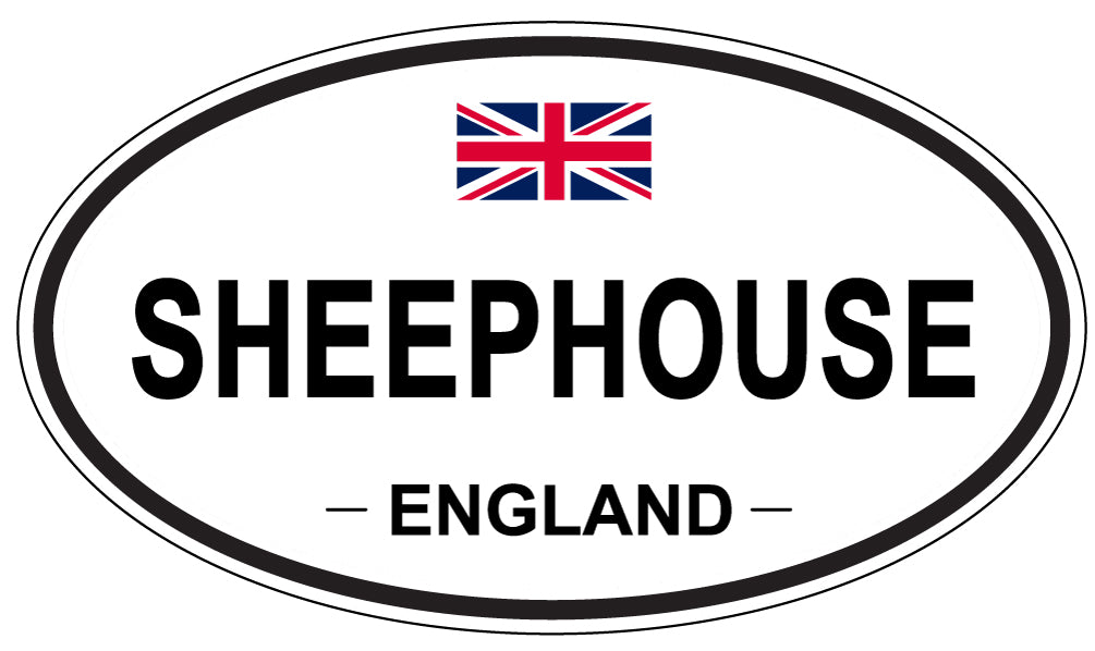 SHEEPHOUSE, ENGLAND - Oval Sticker