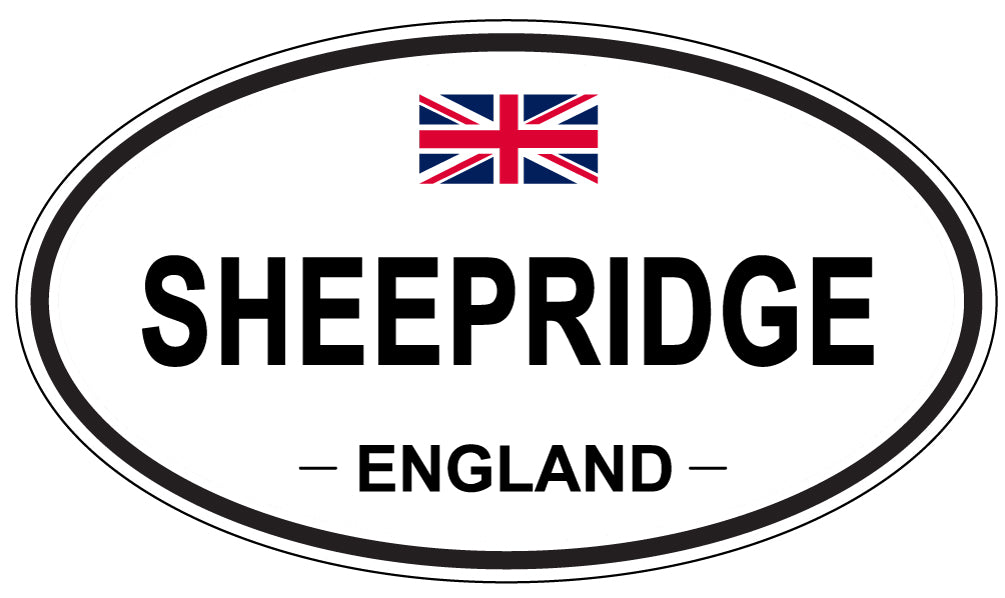 SHEEPRIDGE, ENGLAND - Oval Sticker