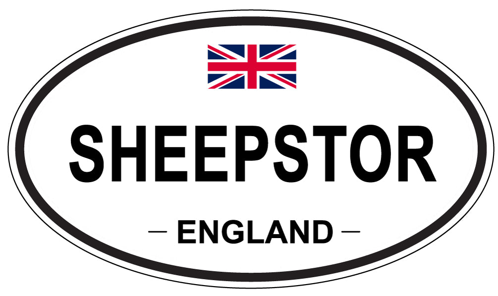 SHEEPSTOR, ENGLAND - Oval Sticker