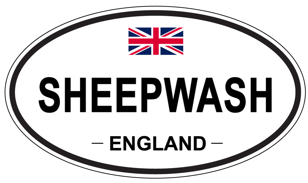 SHEEPWASH, England - Oval Magnet