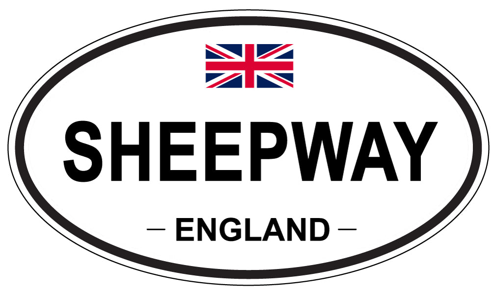 SHEEPWAY, ENGLAND - Oval Sticker