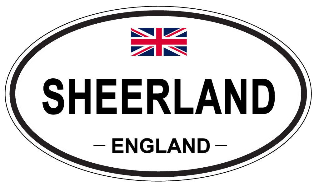 SHEERLAND, England - Oval Magnet
