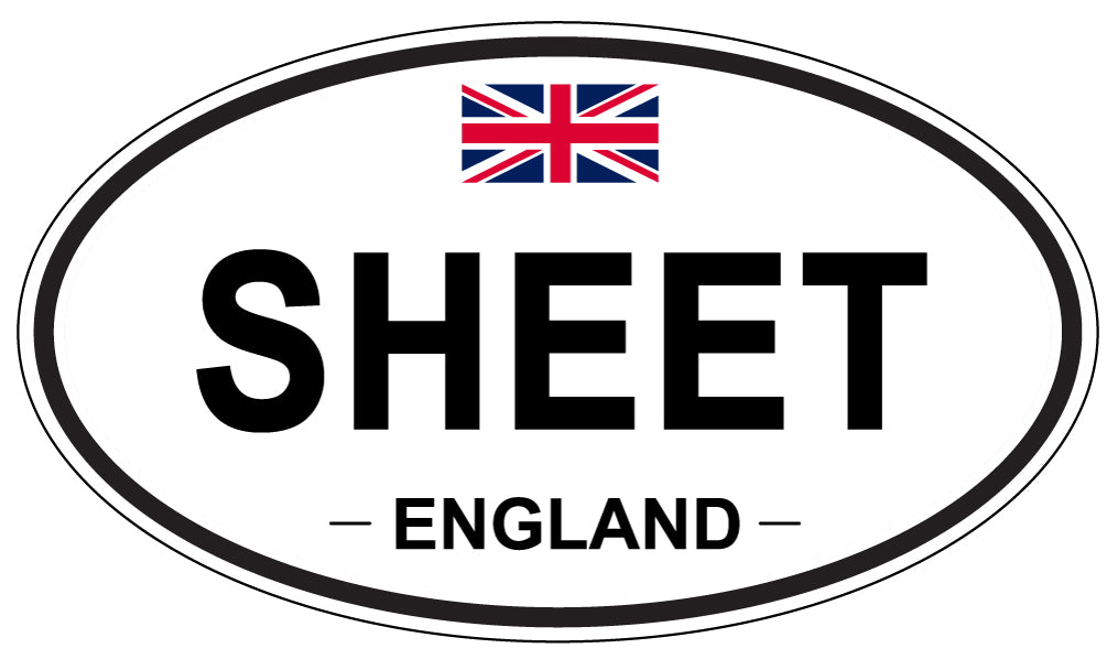 SHEET, ENGLAND - Oval Sticker