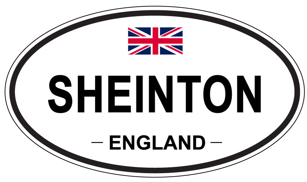 SHEINTON, ENGLAND - Oval Sticker