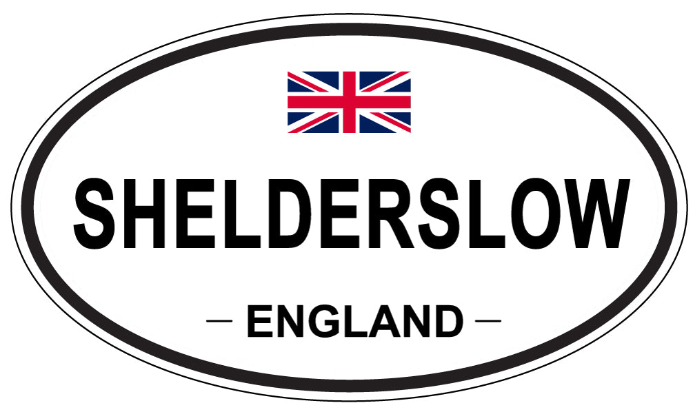 SHELDERSLOW, ENGLAND - Oval Sticker