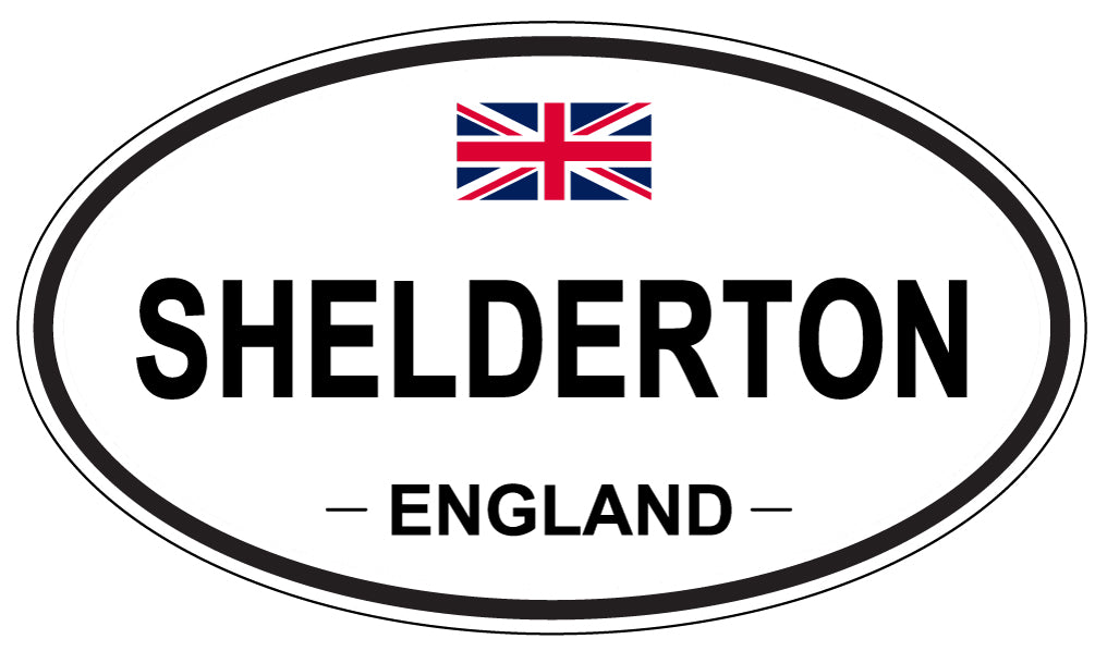 SHELDERTON, ENGLAND - Oval Sticker