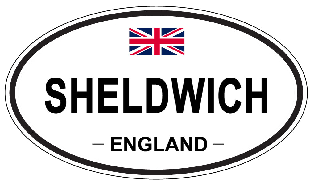 SHELDWICH, ENGLAND - Oval Sticker