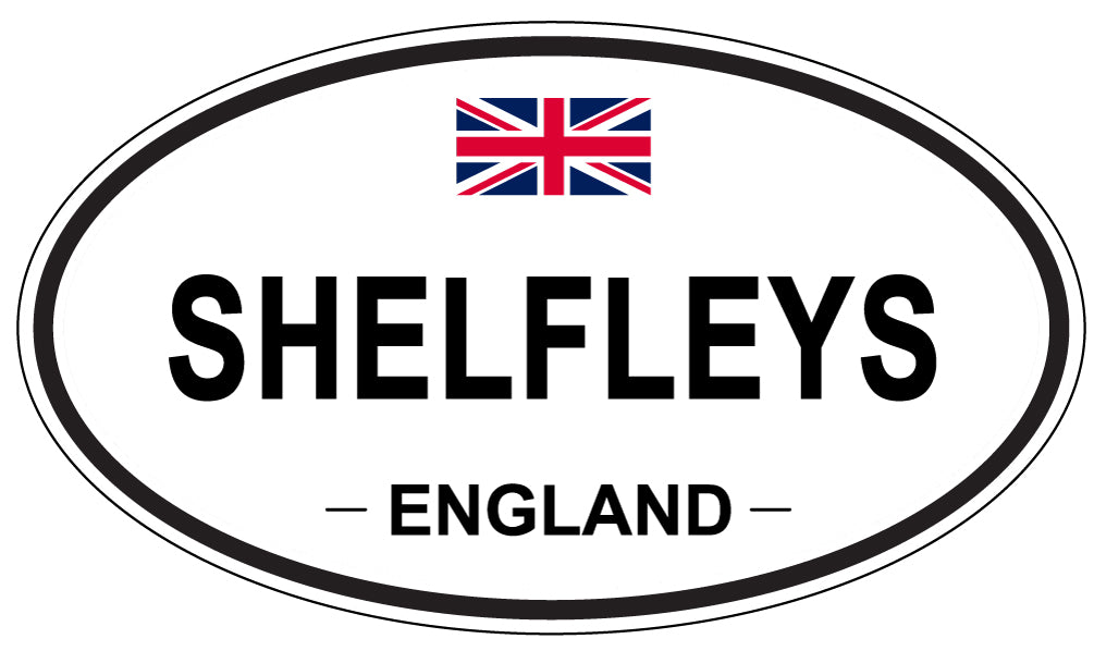SHELFLEYS, ENGLAND - Oval Sticker