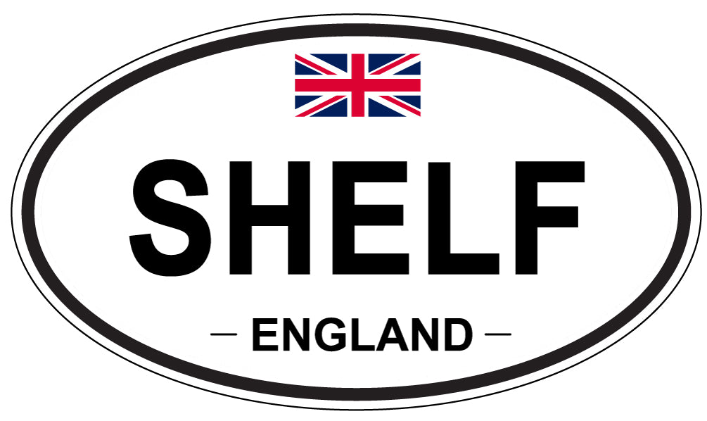 SHELF, England - Oval Magnet