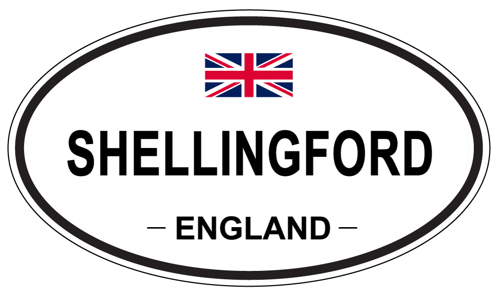 SHELLINGFORD, ENGLAND - Oval Sticker