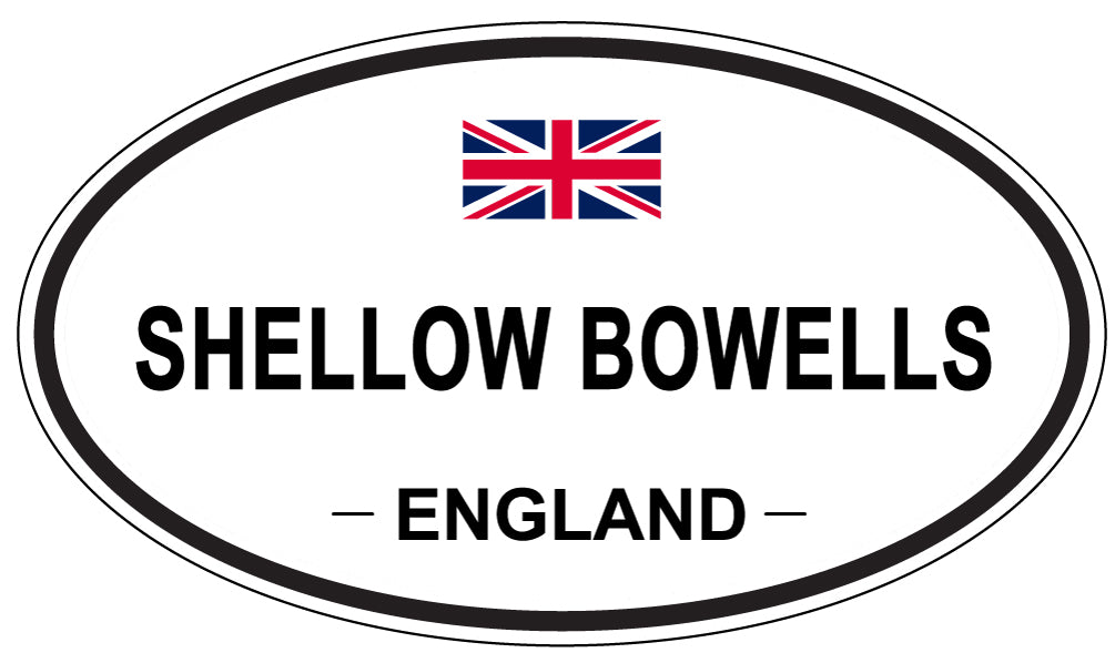 SHELLOW BOWELLS, England - Oval Magnet