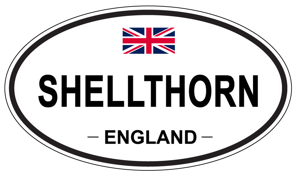 SHELLTHORN, ENGLAND - Oval Sticker
